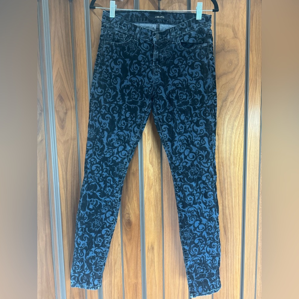 J Brand Brocade Skinny Jeans